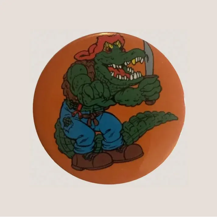 Vintage Teenage Mutant Ninja Turtles Leatherhead Movie Pin 1990 1