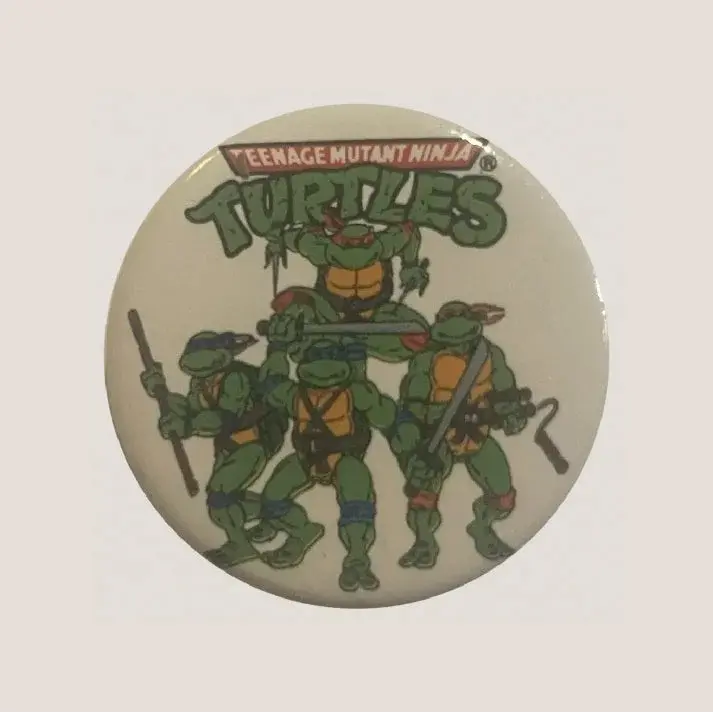 Vintage Teenage Mutant Ninja Turtles Movie Battle Pin Collectible 1