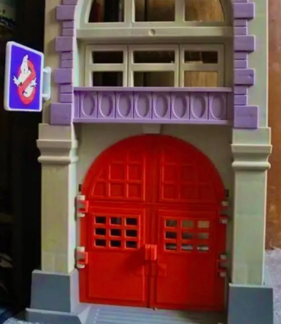 Vintage The Real Ghostbusters Firehouse Door Set Repro Part Only 1987 Kenner 1