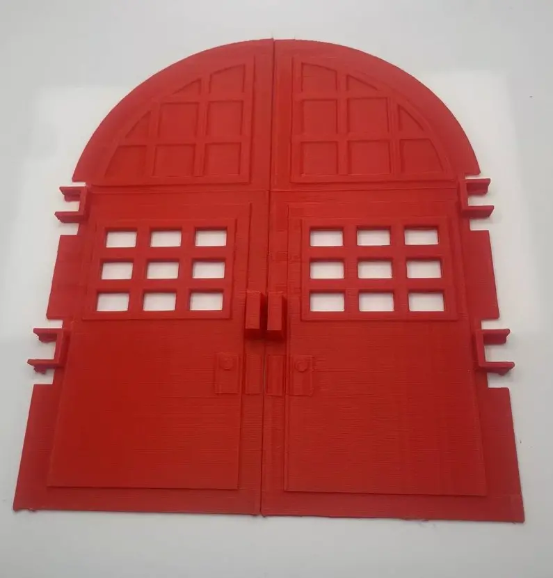 Vintage The Real Ghostbusters Firehouse Door Set Repro Part Only 1987 Kenner 2