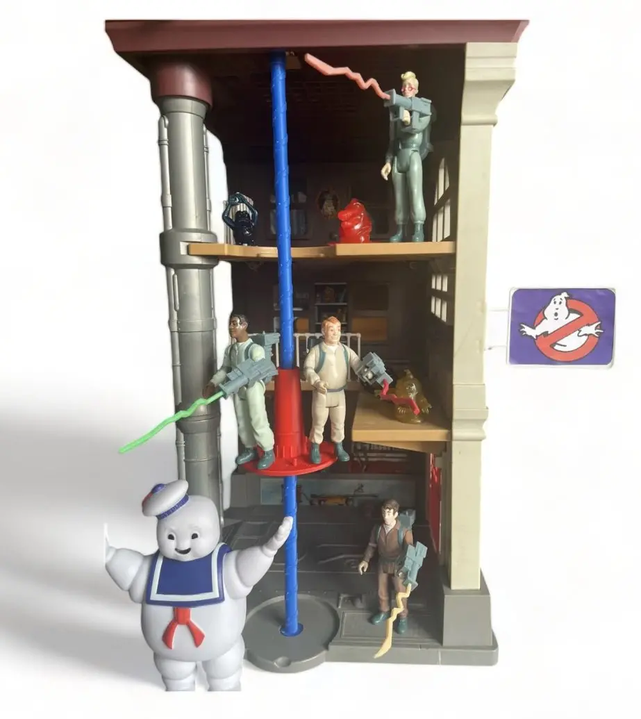 Vintage The Real Ghostbusters Firehouse Reproduction Pole & Base 1987 Real Ghostbusters Cartoon Series 1