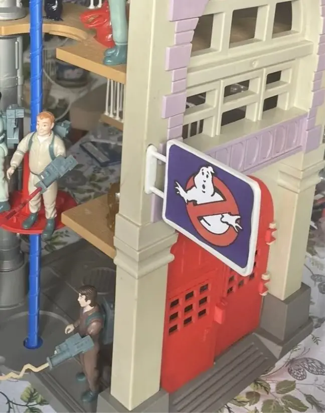Vintage The Real Ghostbusters Firehouse Reproduction Sign 1987 Kenner Toys 1