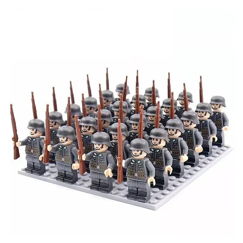 World War 2 German Soldiers Set Of 24 Lego Minifigures Custom Toys D-25 1